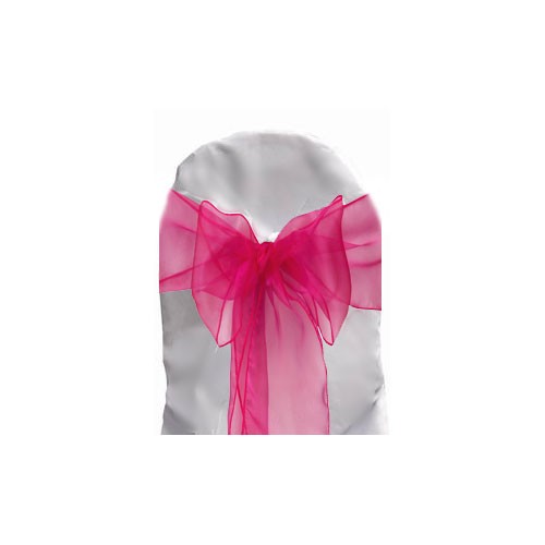 Organza Sash Fuchsia